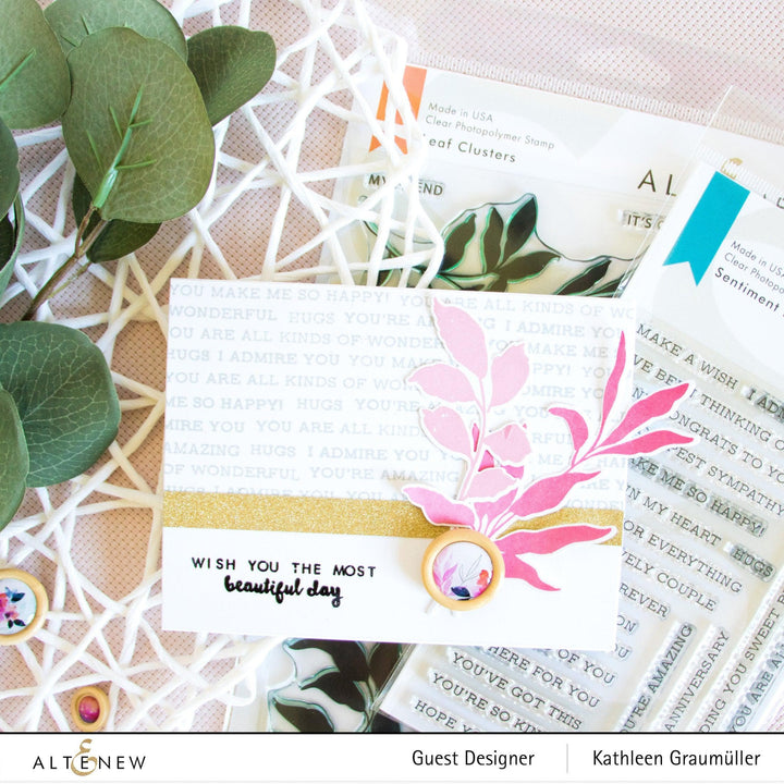 Altenew Stamp & Die Bundle Leaf Clusters Stamp & Die Bundle