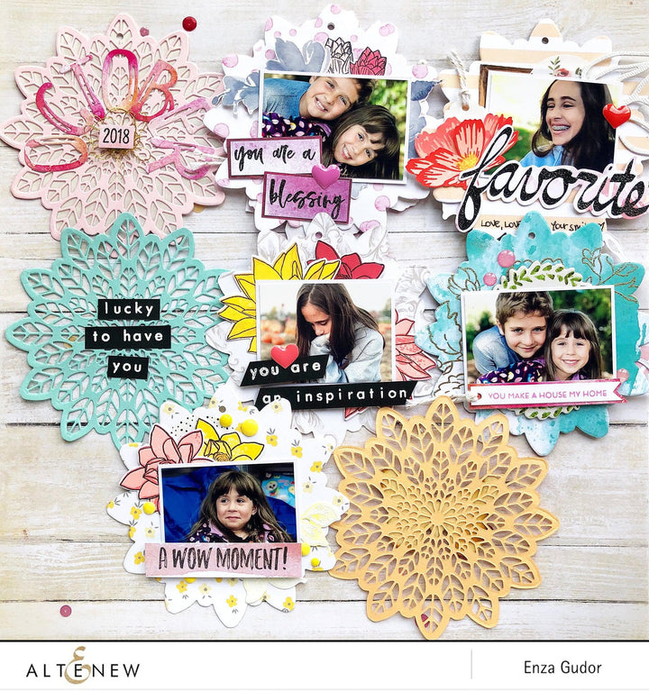 Altenew Stamp & Die Bundle Leaf Medallion Stamp & Die Bundle