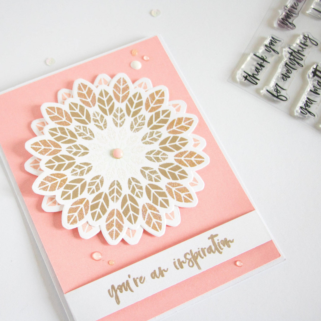 Altenew Stamp & Die Bundle Leaf Medallion Stamp & Die Bundle