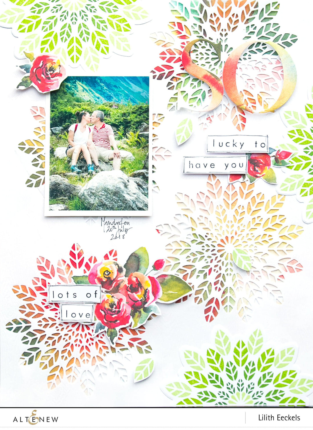 Altenew Stamp & Die Bundle Leaf Medallion Stamp & Die Bundle