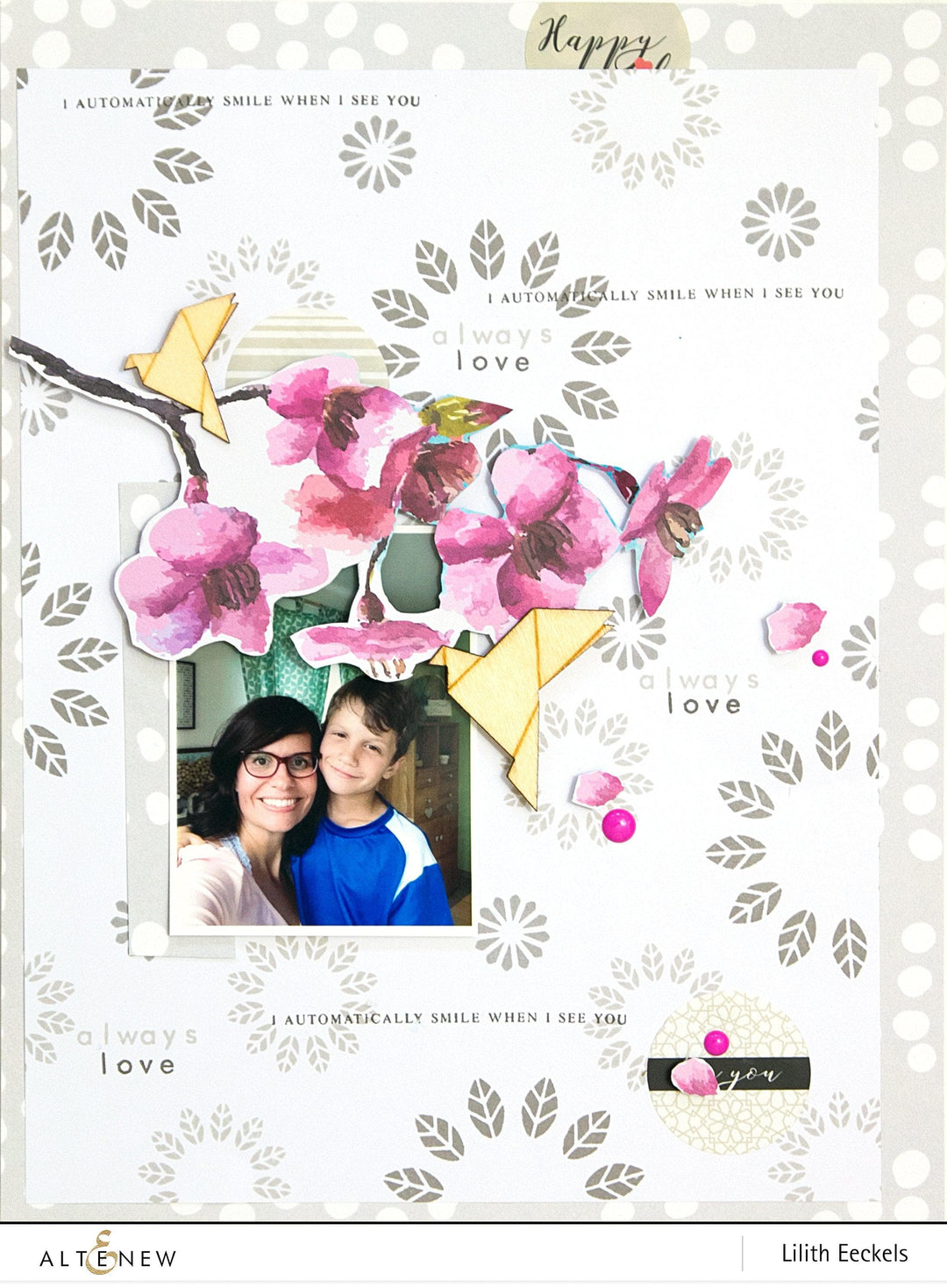 Altenew Stamp & Die Bundle Leaf Medallion Stamp & Die Bundle