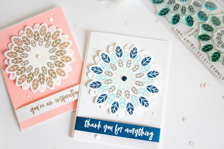 Altenew Stamp & Die Bundle Leaf Medallion Stamp & Die Bundle