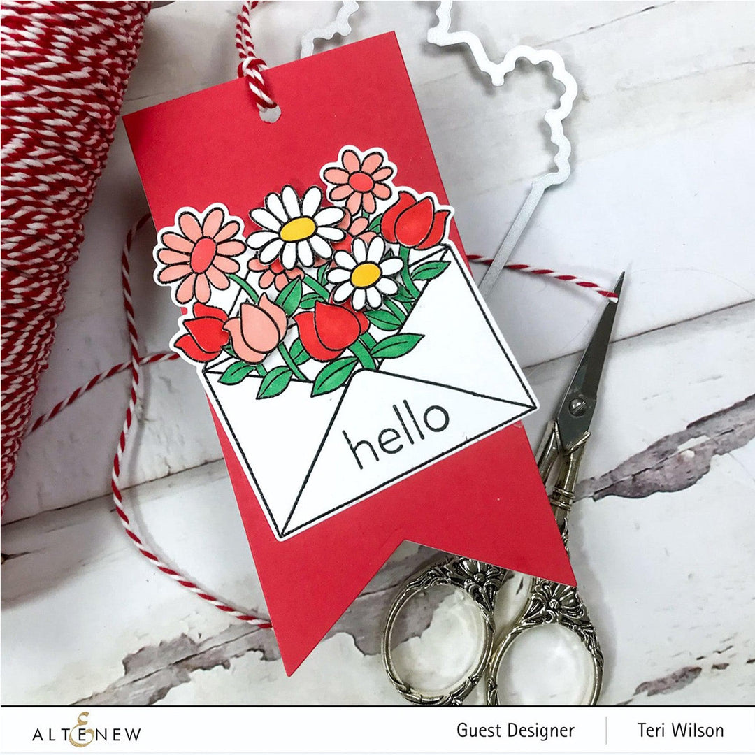 Altenew Stamp & Die Bundle Letter Flowers Stamp & Die Bundle