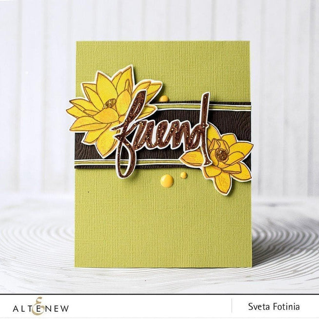 Altenew Stamp & Die Bundle Lotus Stamp & Die Bundle