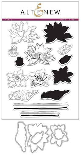 Altenew Stamp & Die Bundle Lotus Stamp & Die Bundle