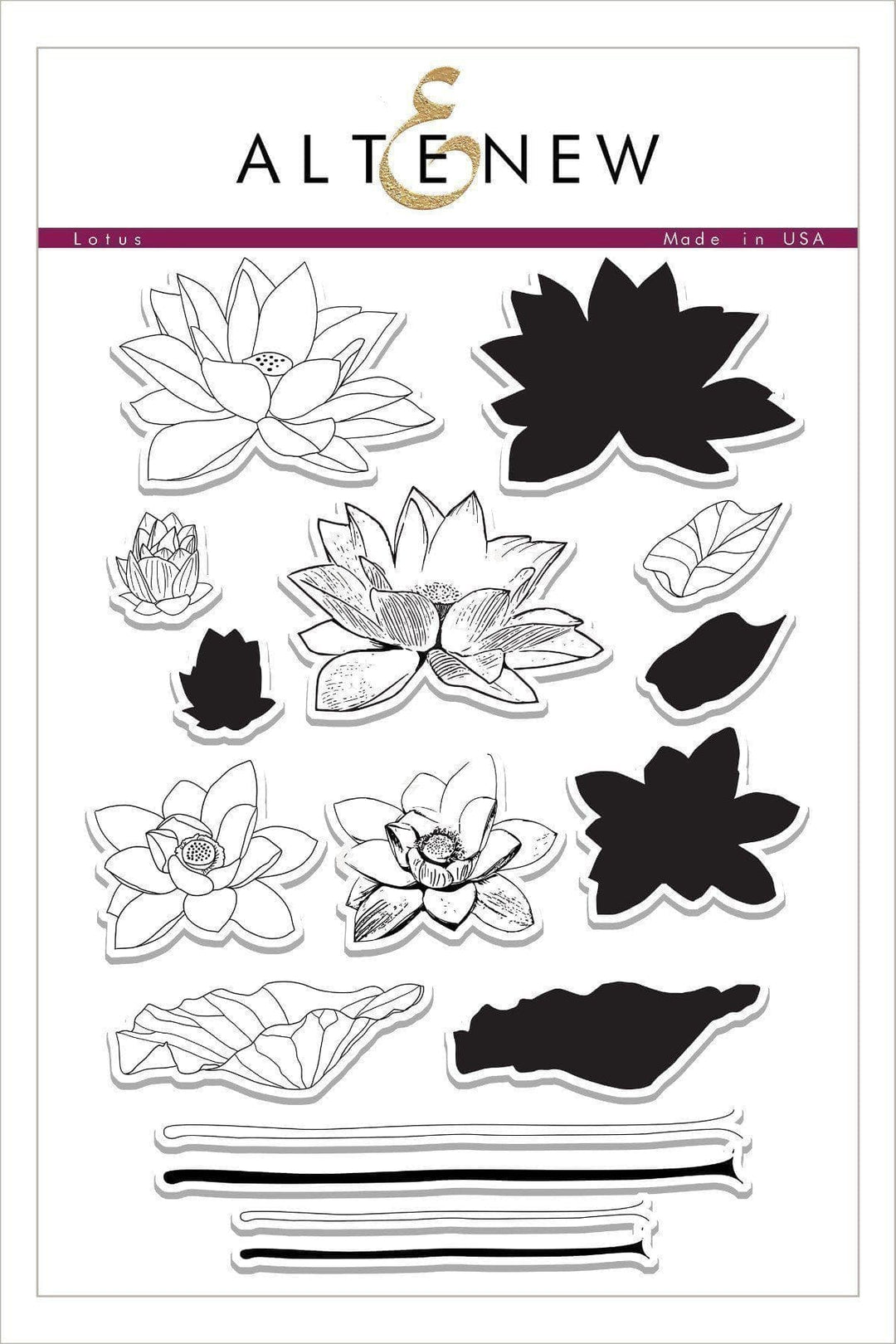 Lotus Stamp & Die Bundle - Floral Stamp & Die Set | Altenew