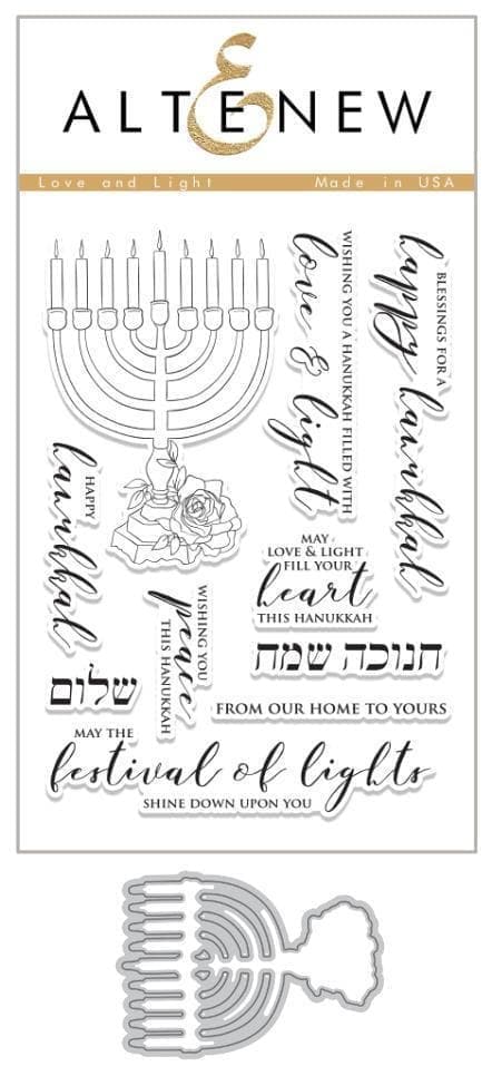 Altenew Stamp & Die Bundle Love and Light Stamp & Die Bundle