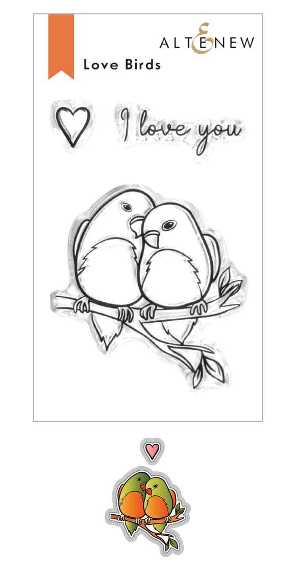 Altenew Stamp & Die Bundle Love Birds Stamp & Die Bundle