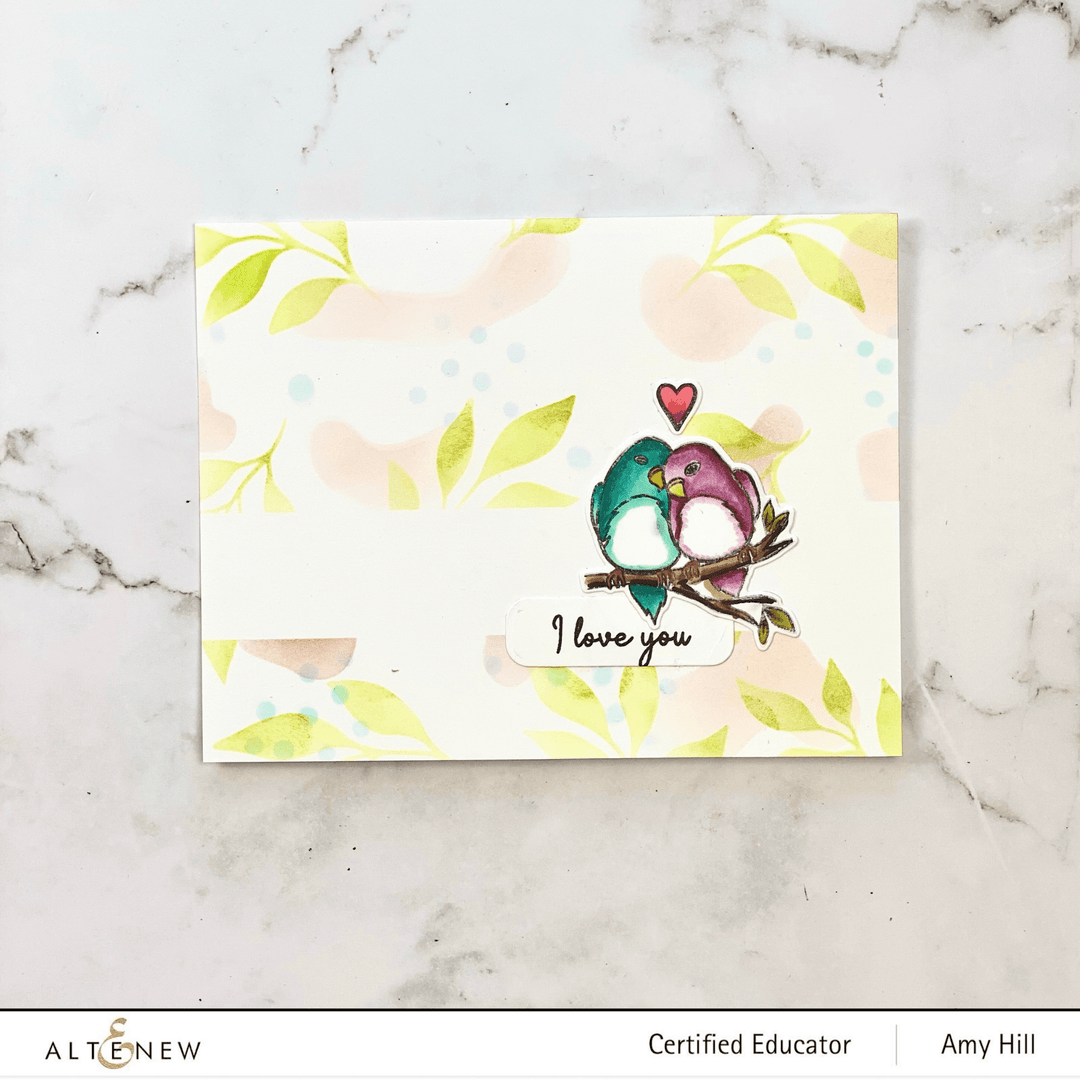 Altenew Stamp & Die Bundle Love Birds Stamp & Die Bundle
