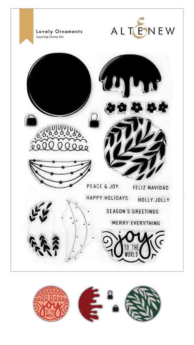Altenew Stamp & Die Bundle Lovely Ornaments Stamp & Die Bundle