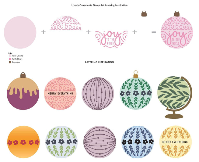 Altenew Stamp & Die Bundle Lovely Ornaments Stamp & Die Bundle