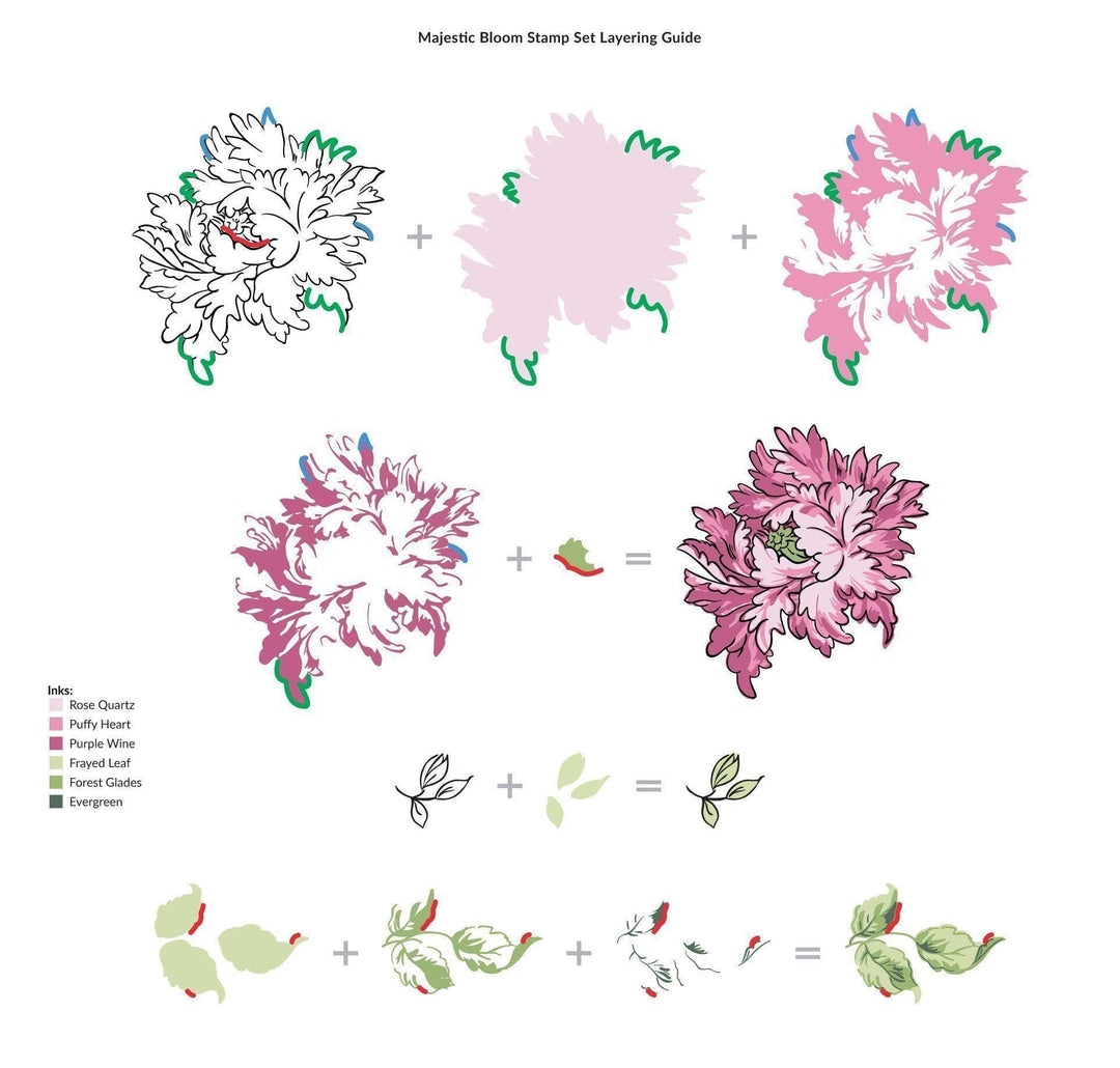 Altenew Stamp & Die Bundle Majestic Bloom Stamp & Die Bundle