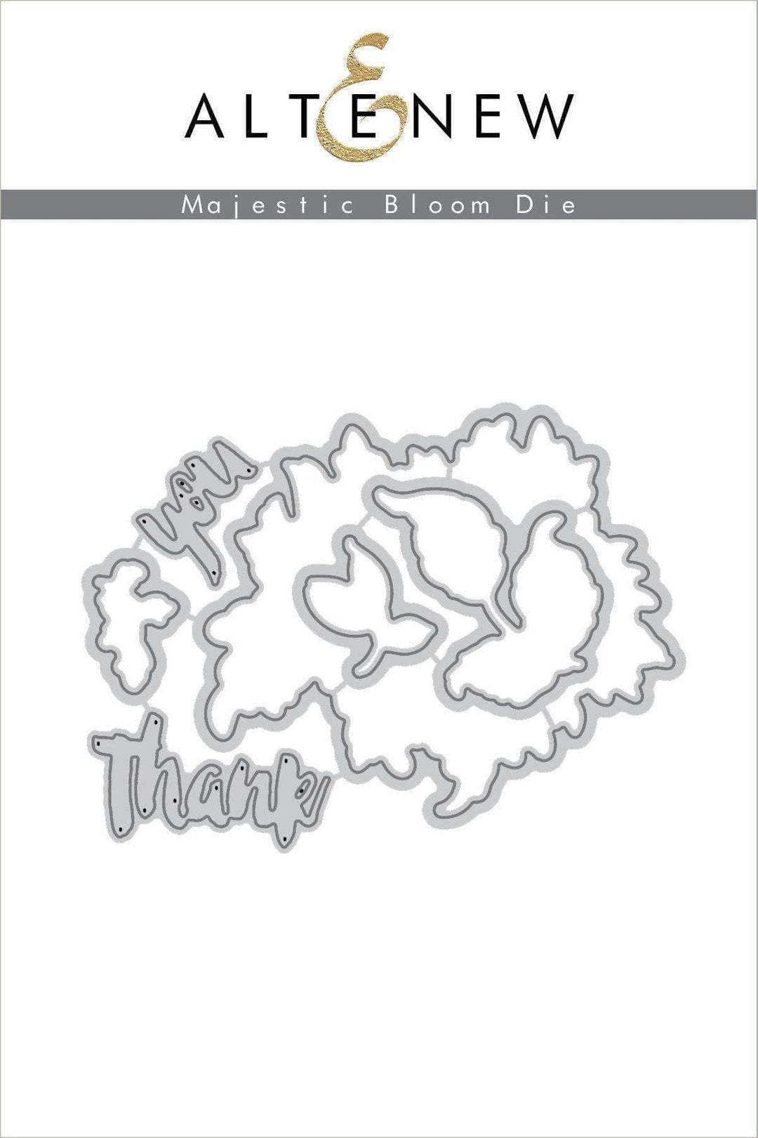 Altenew Stamp & Die Bundle Majestic Bloom Stamp & Die Bundle