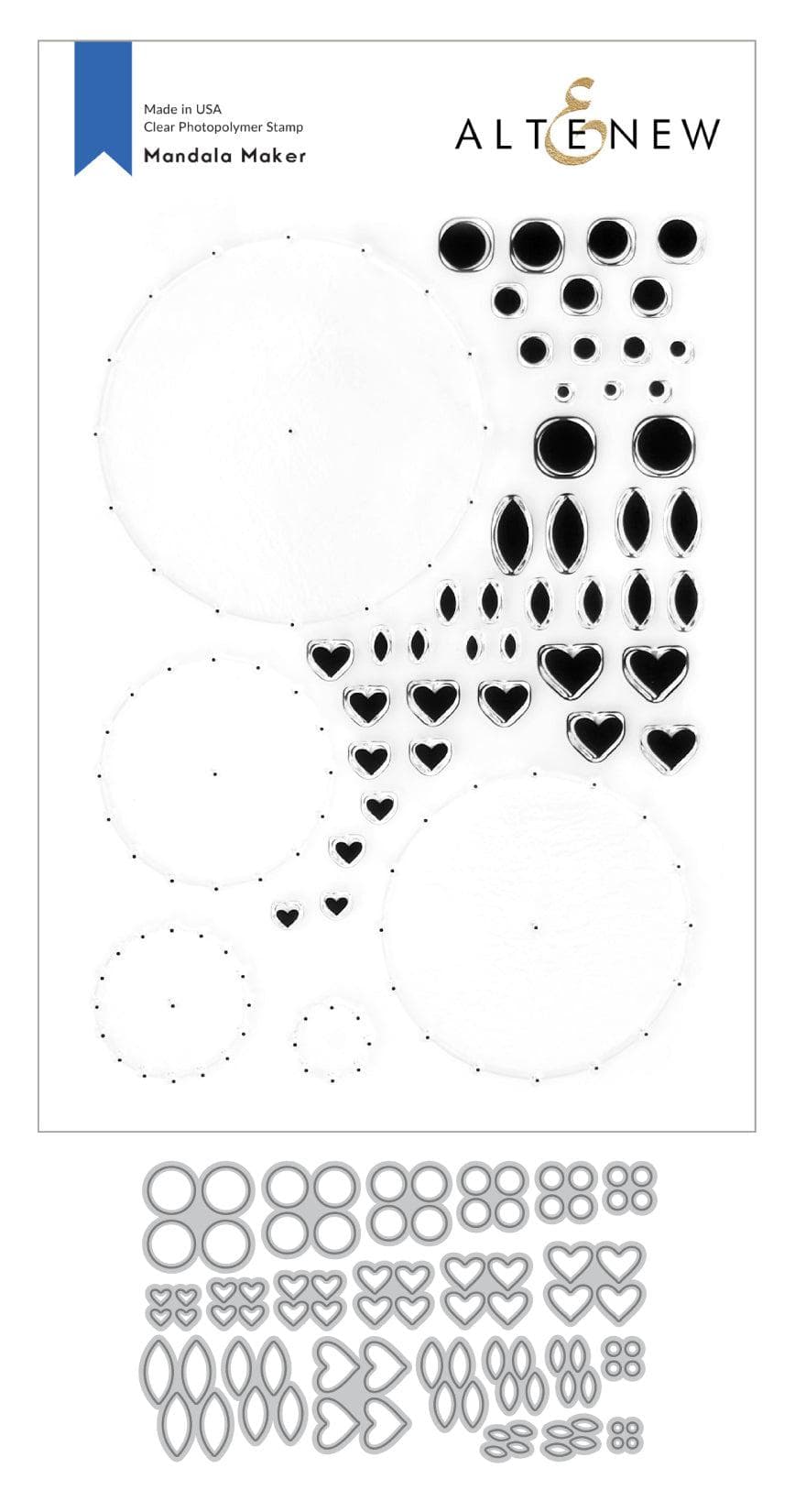 Altenew Stamp & Die Bundle Mandala Maker & Confetti Stamp & Die Bundle