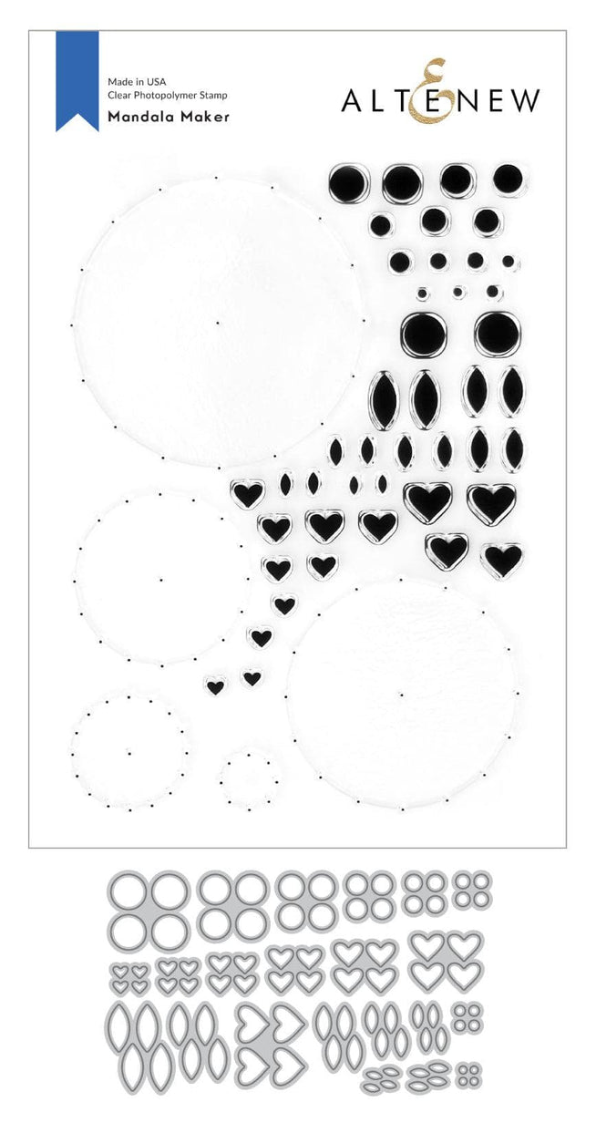 Altenew Stamp & Die Bundle Mandala Maker & Confetti Stamp & Die Bundle