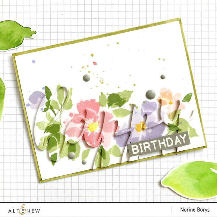 Altenew Stamp & Die Bundle Mega Greetings 2 Stamp & Die Bundle