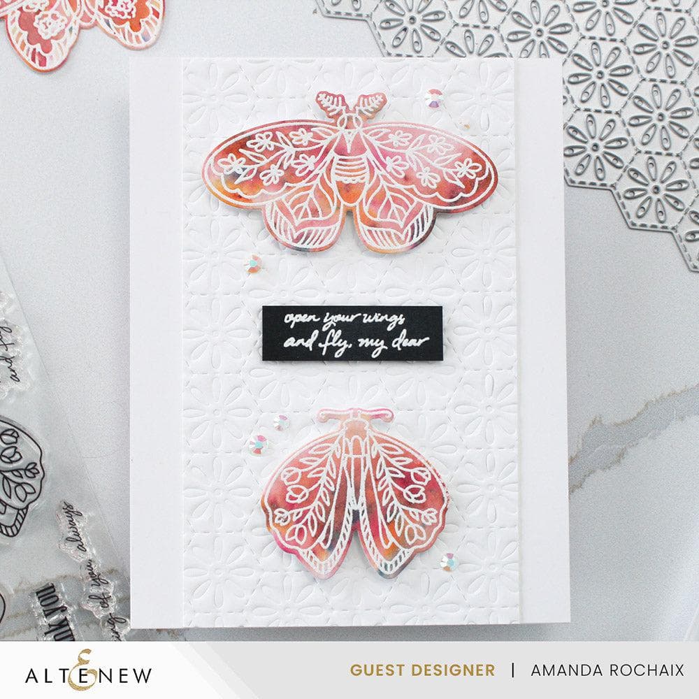 Altenew Stamp & Die Bundle Midnight Moths