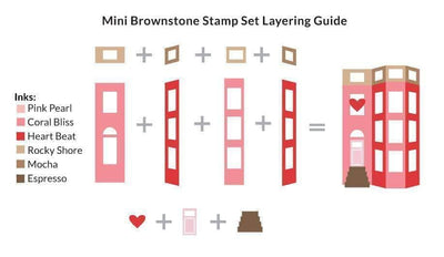 Altenew Stamp & Die Bundle Mini Brownstone Stamp & Die Bundle