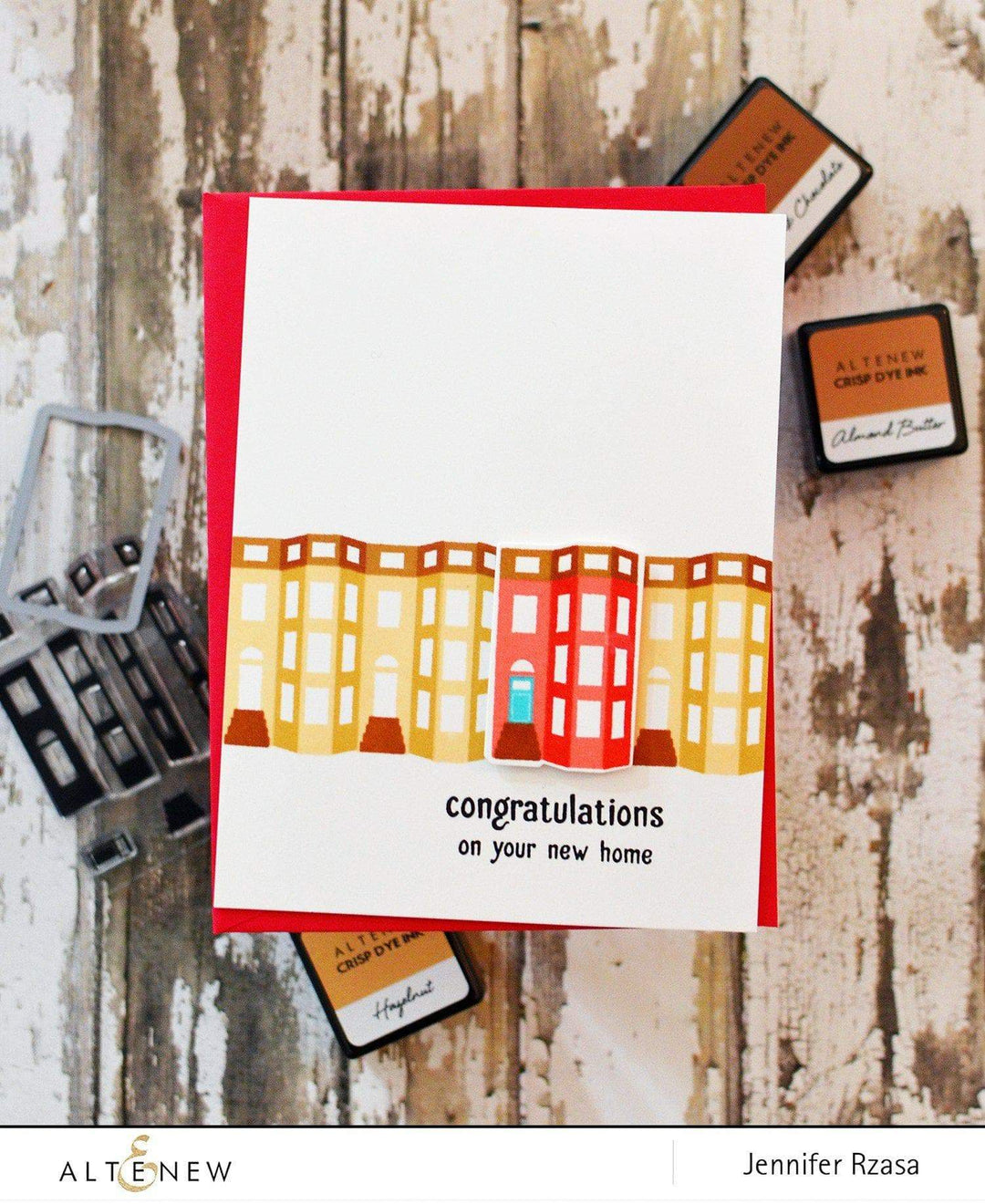 Altenew Stamp & Die Bundle Mini Brownstone Stamp & Die Bundle