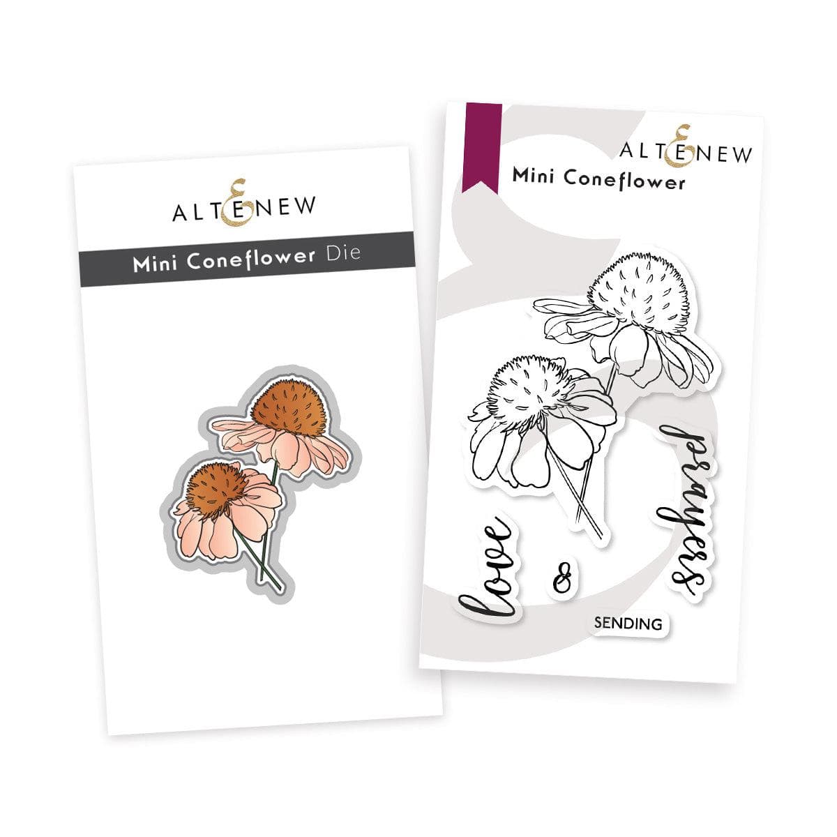 Altenew Stamp & Die Bundle Mini Coneflower