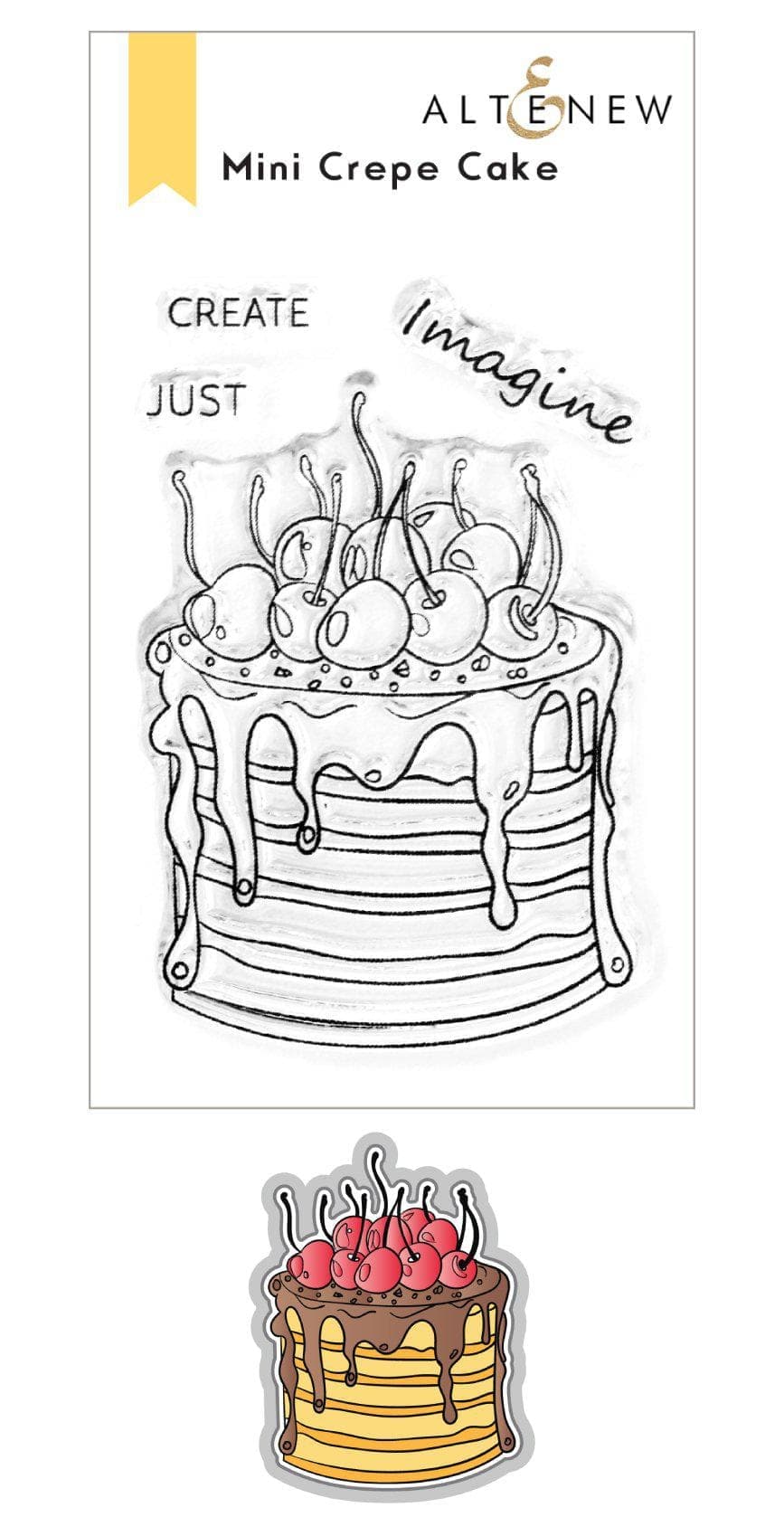 Altenew Stamp & Die Bundle Mini Crepe Cake Stamp & Die Bundle