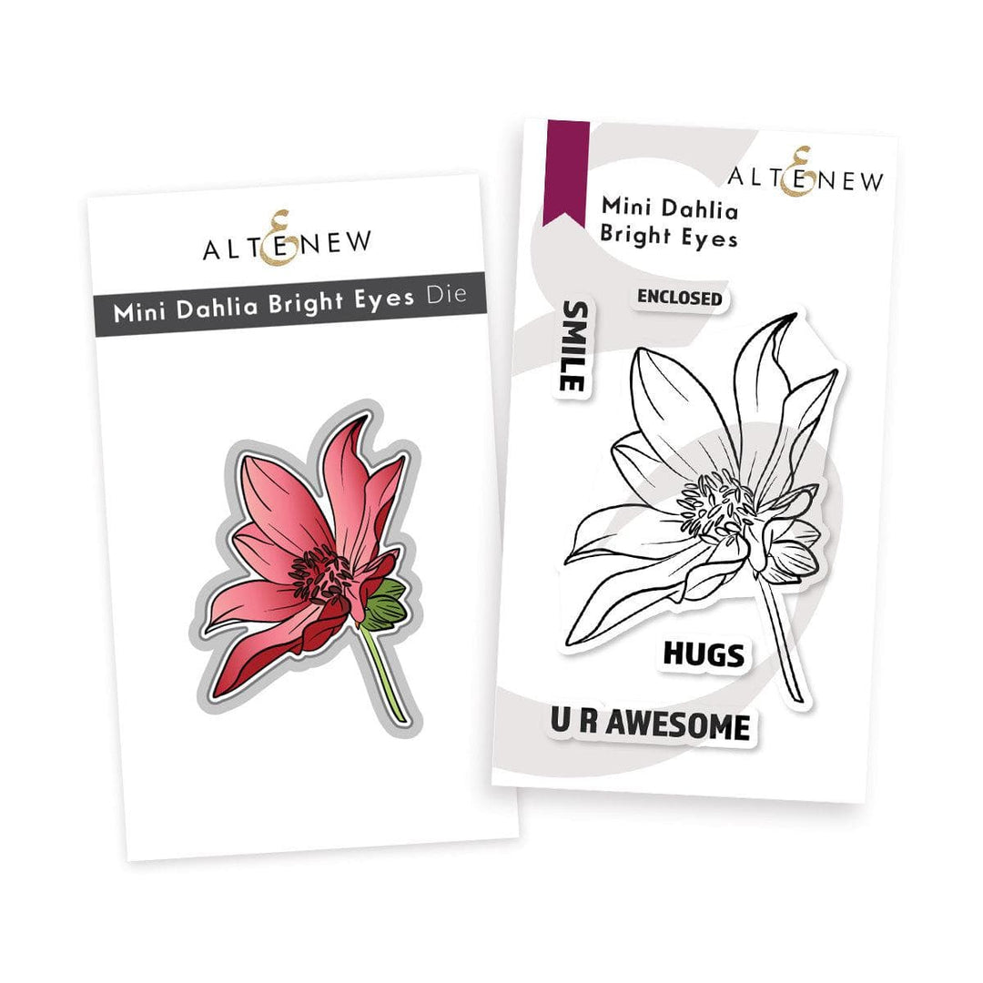 Altenew Stamp & Die Bundle Mini Dahlia Bright Eyes