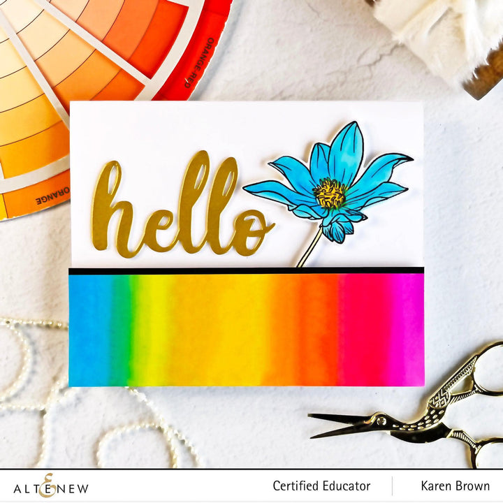 Altenew Stamp & Die Bundle Mini Dahlia Bright Eyes