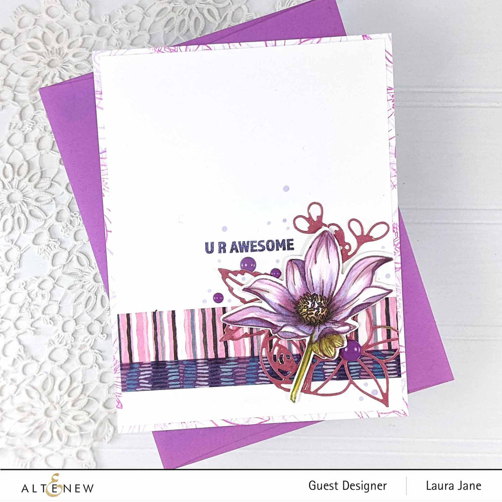 Altenew Stamp & Die Bundle Mini Dahlia Bright Eyes