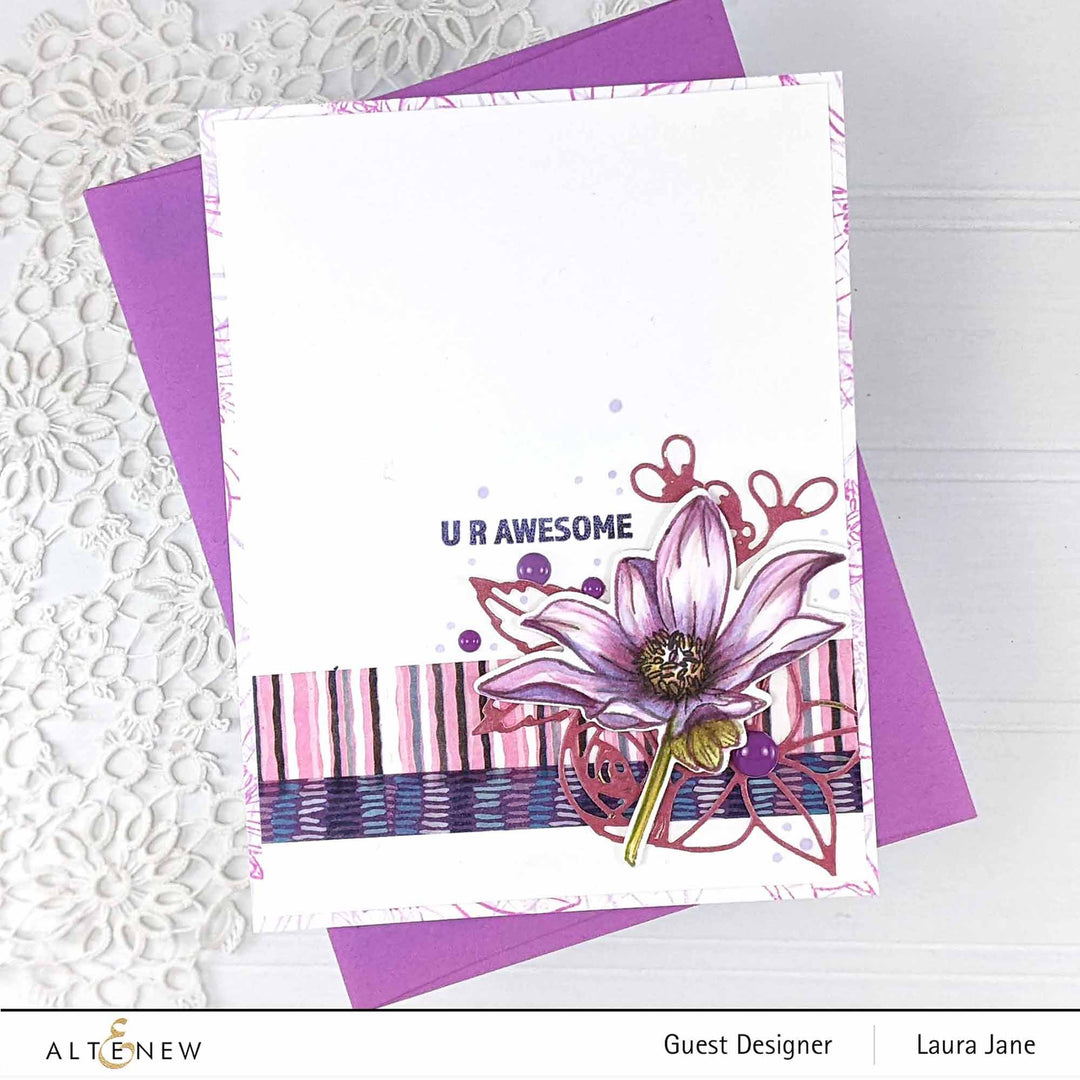 Altenew Stamp & Die Bundle Mini Dahlia Bright Eyes