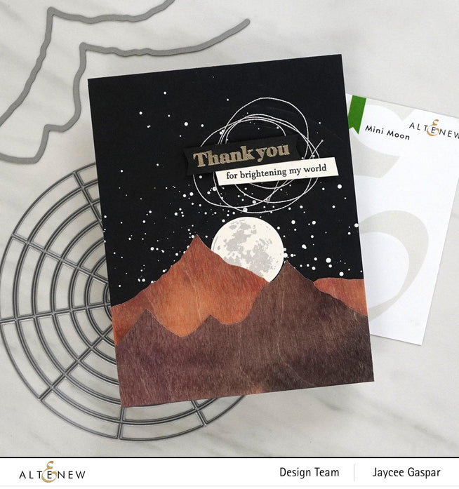 Altenew Stamp & Die Bundle Mini Moon Stamp & Die Bundle