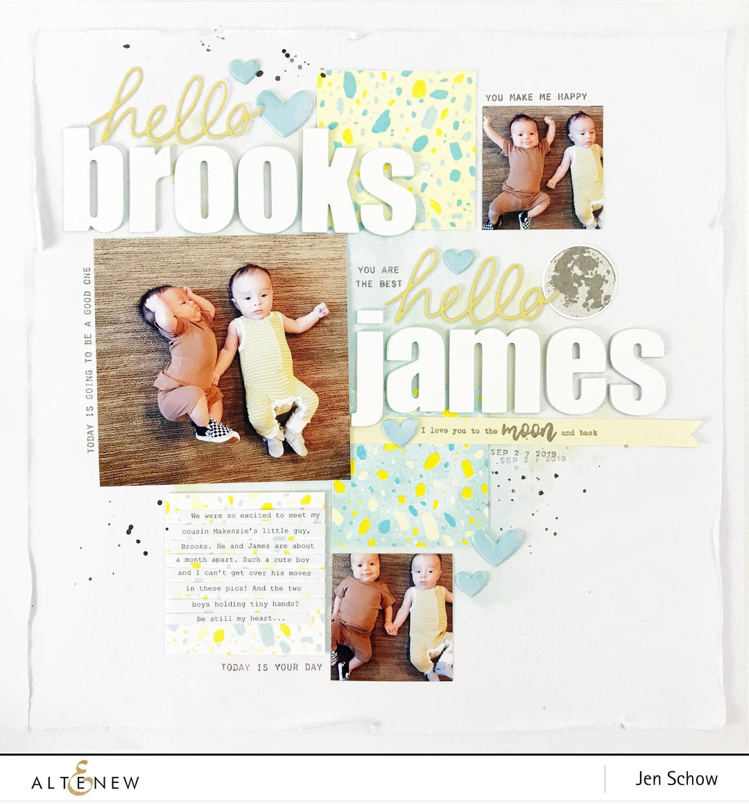 Altenew Stamp & Die Bundle Mini Moon Stamp & Die Bundle