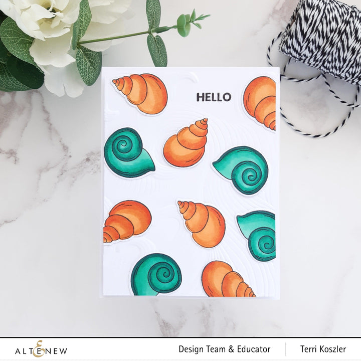 Altenew Stamp & Die Bundle Mini Seashells Stamp & Die Bundle