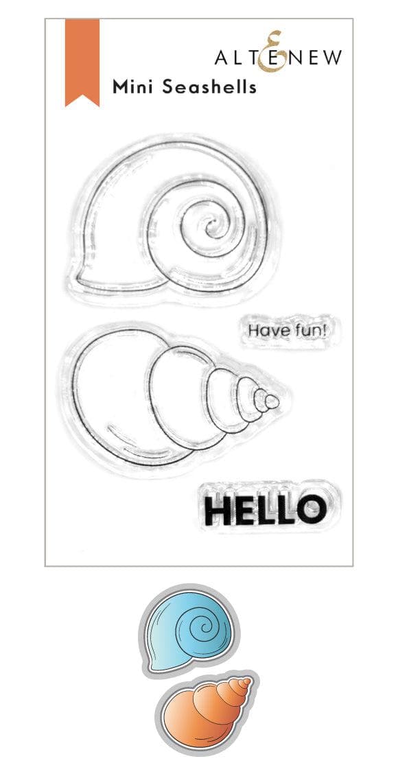 Altenew Stamp & Die Bundle Mini Seashells Stamp & Die Bundle