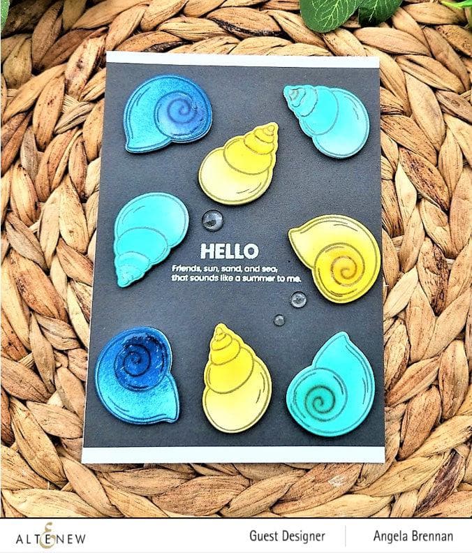 Altenew Stamp & Die Bundle Mini Seashells Stamp & Die Bundle