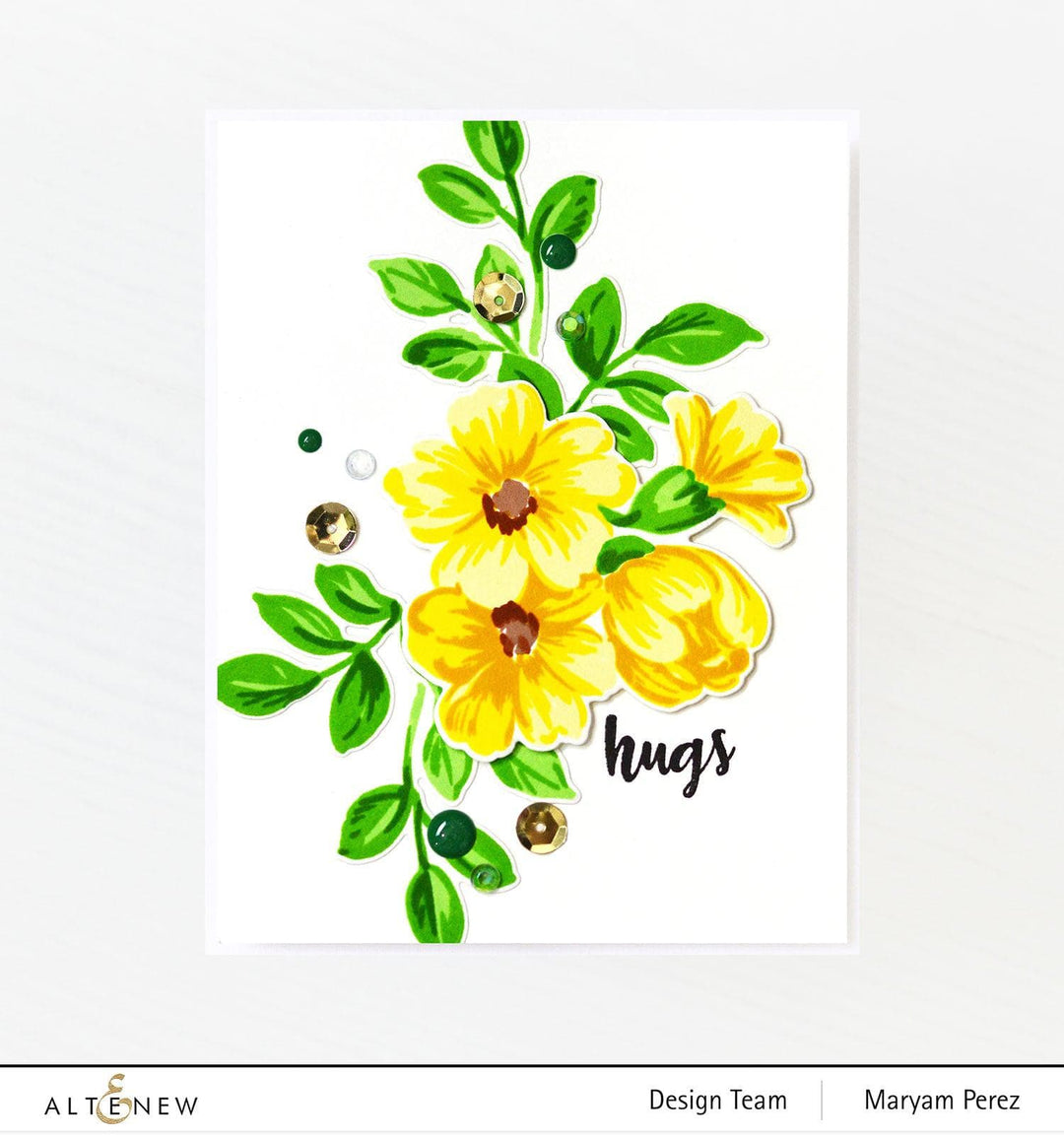 Altenew Stamp & Die Bundle Morning Flowers Stamp & Die Bundle