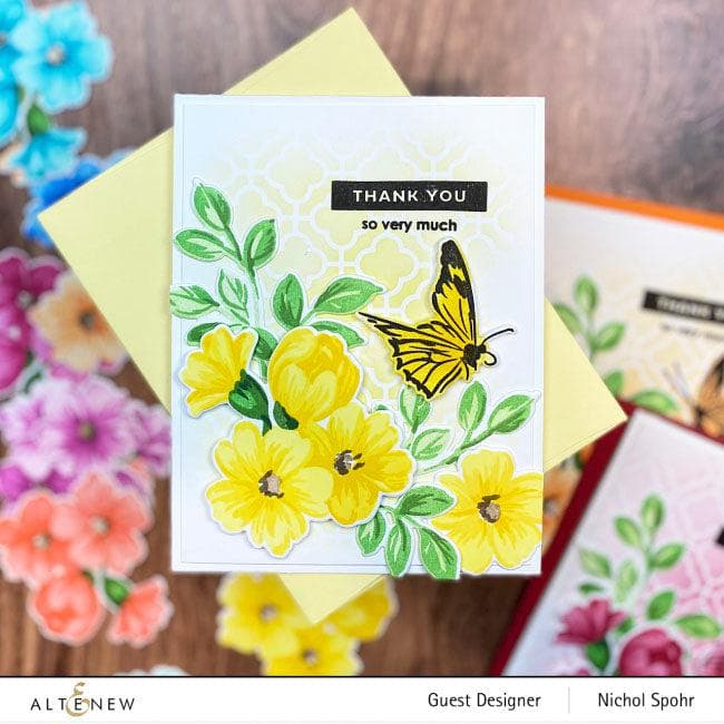 Altenew Stamp & Die Bundle Morning Flowers Stamp & Die Bundle