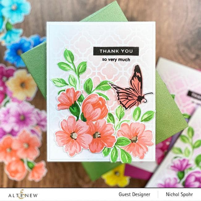 Altenew Stamp & Die Bundle Morning Flowers Stamp & Die Bundle