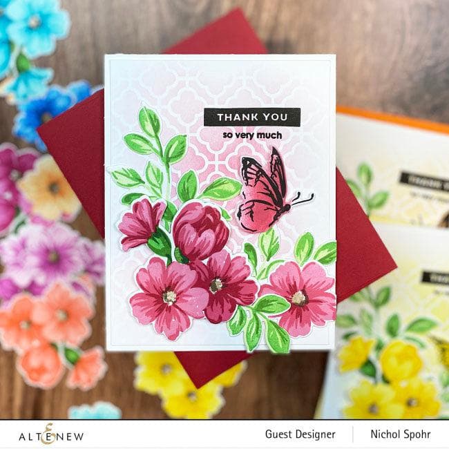 Altenew Stamp & Die Bundle Morning Flowers Stamp & Die Bundle