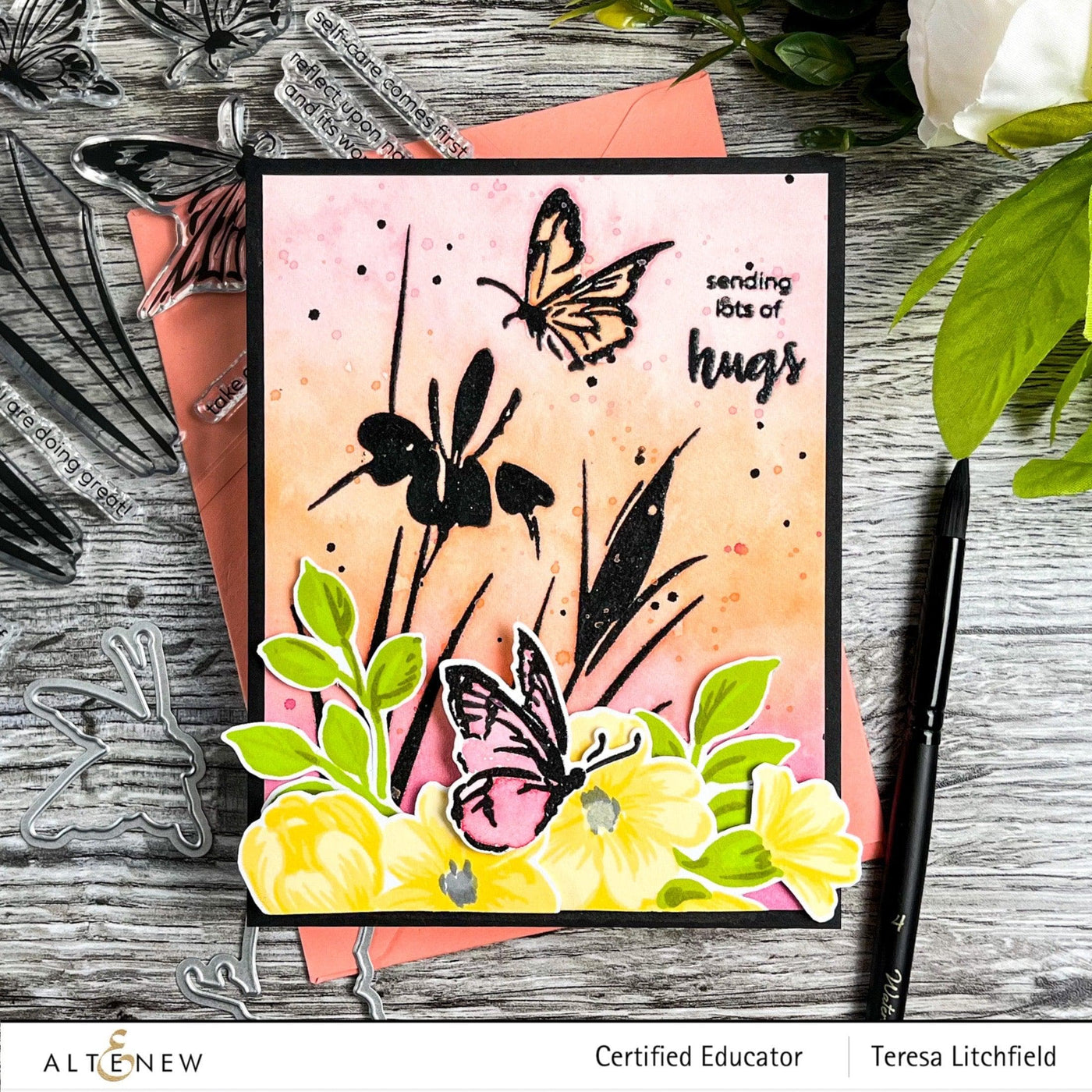 Altenew Stamp & Die Bundle Morning Flowers Stamp & Die Bundle
