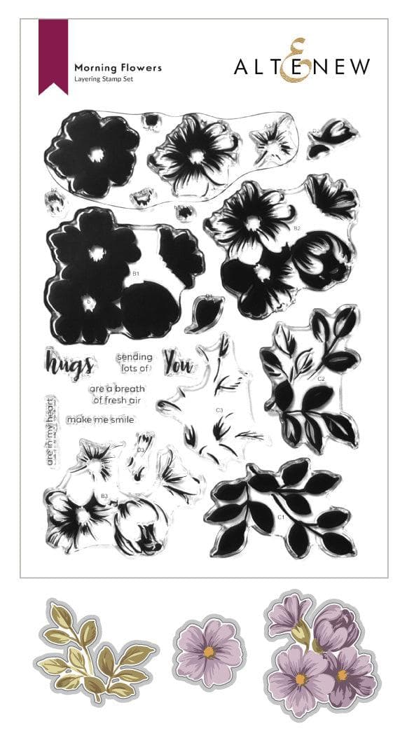 Altenew Stamp & Die Bundle Morning Flowers Stamp & Die Bundle
