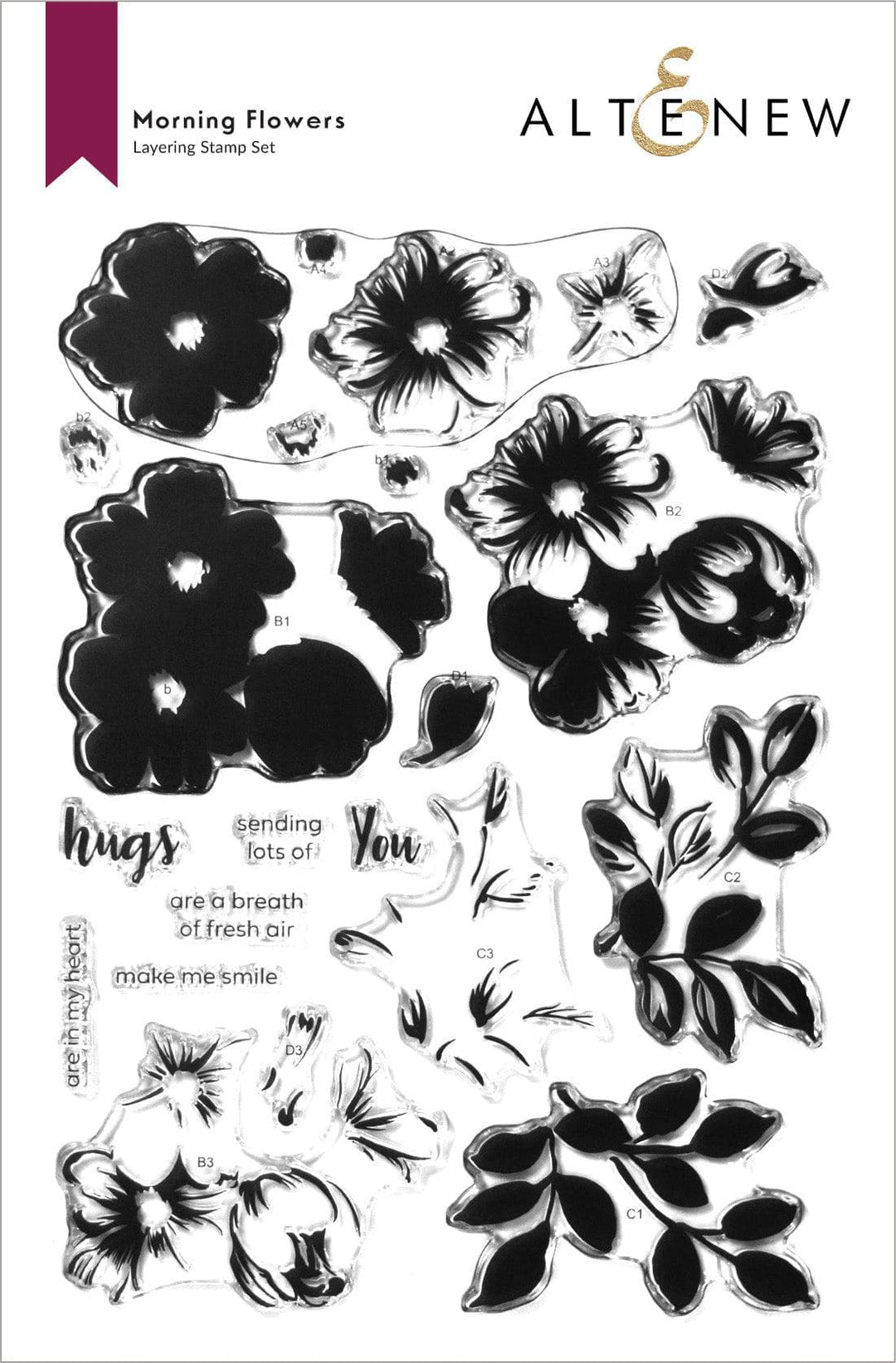 Altenew Stamp & Die Bundle Morning Flowers Stamp & Die Bundle