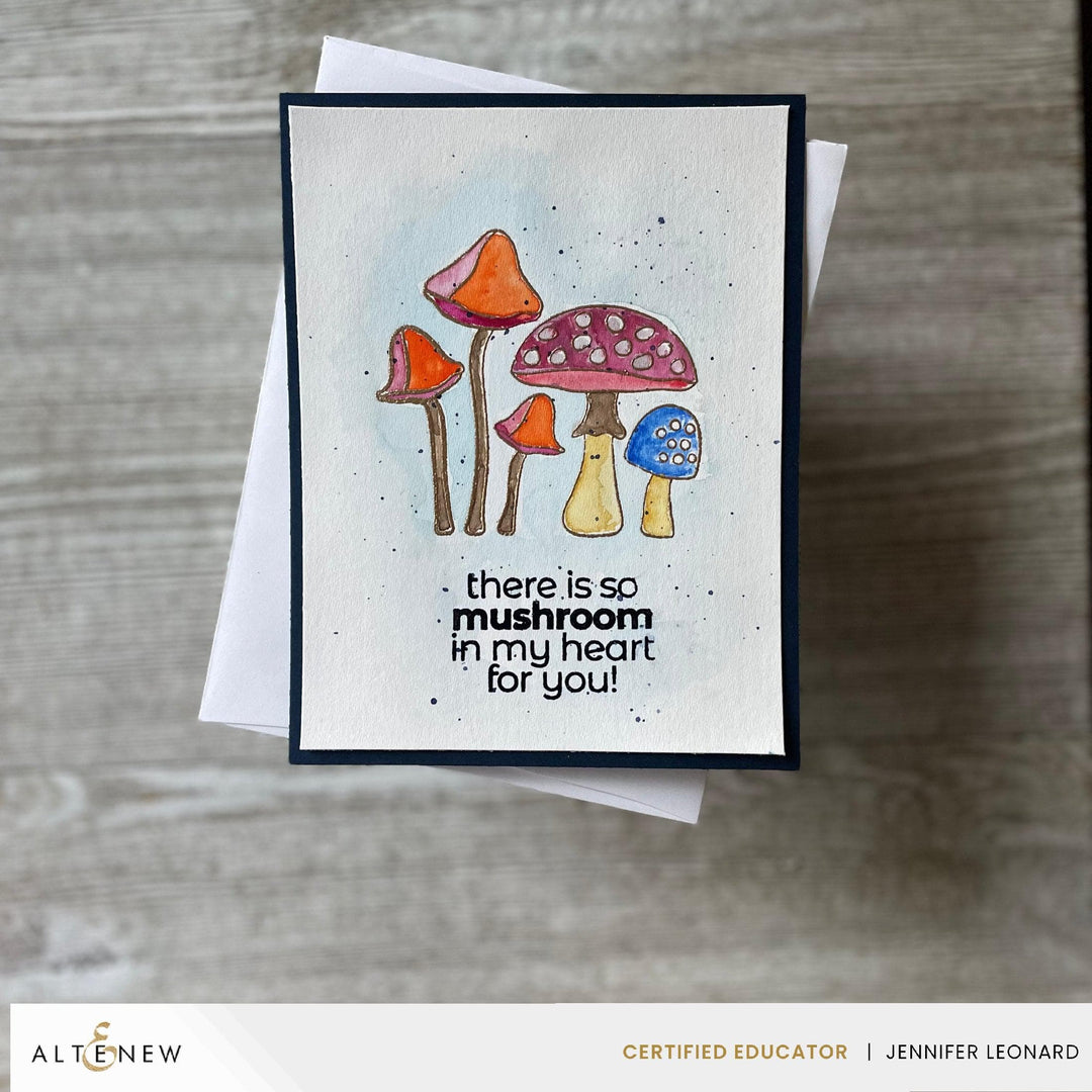 Altenew Stamp & Die Bundle Mushroom Greetings