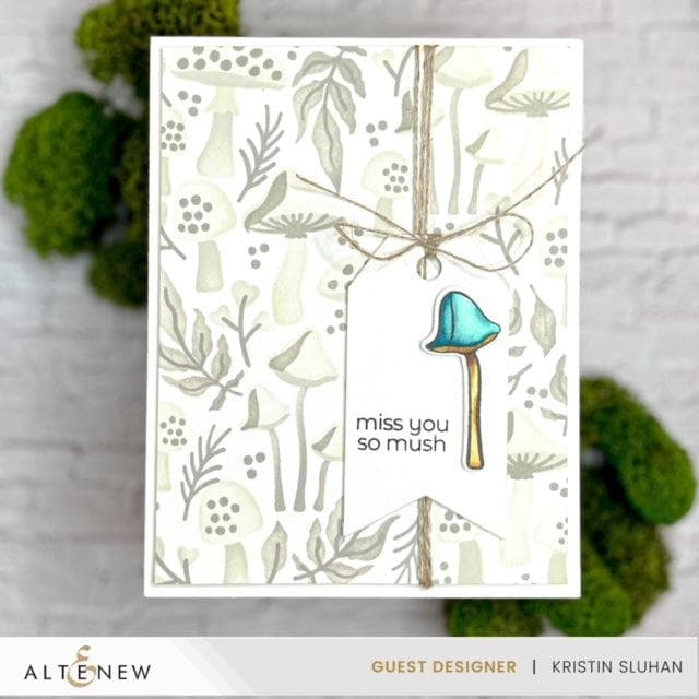 Altenew Stamp & Die Bundle Mushroom Greetings