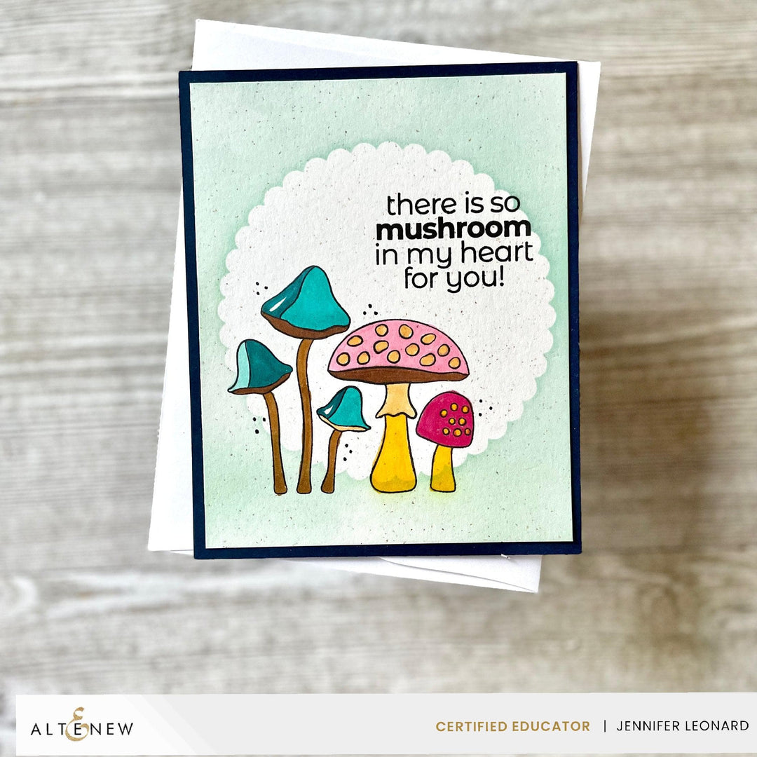 Altenew Stamp & Die Bundle Mushroom Greetings