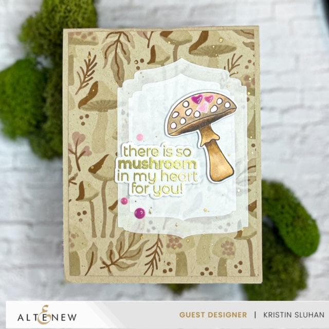 Altenew Stamp & Die Bundle Mushroom Greetings