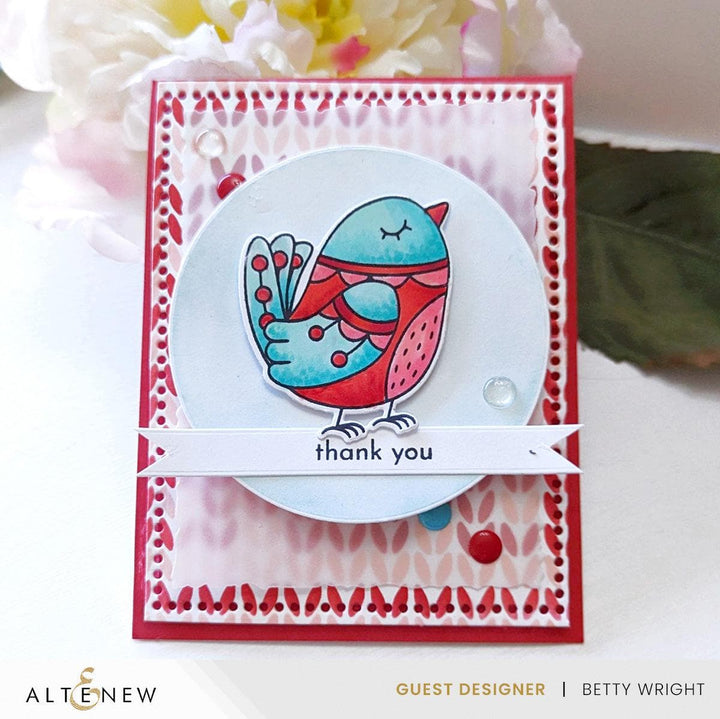 Altenew Stamp & Die Bundle Nordic Songbird