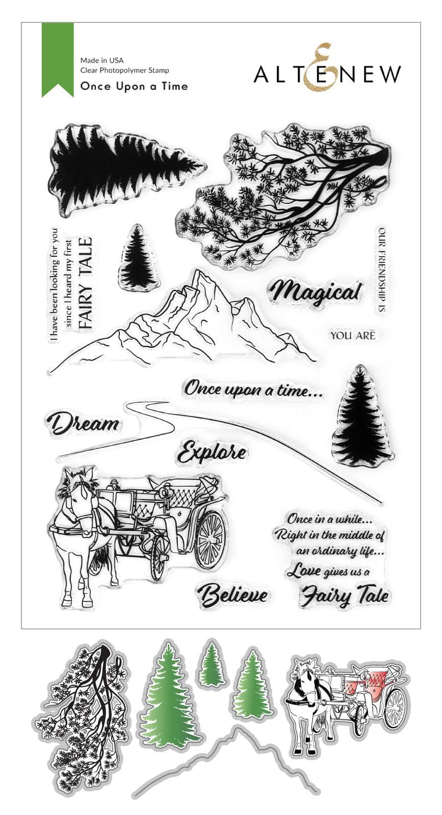 Altenew Stamp & Die Bundle Once Upon a Time Stamp & Die Bundle