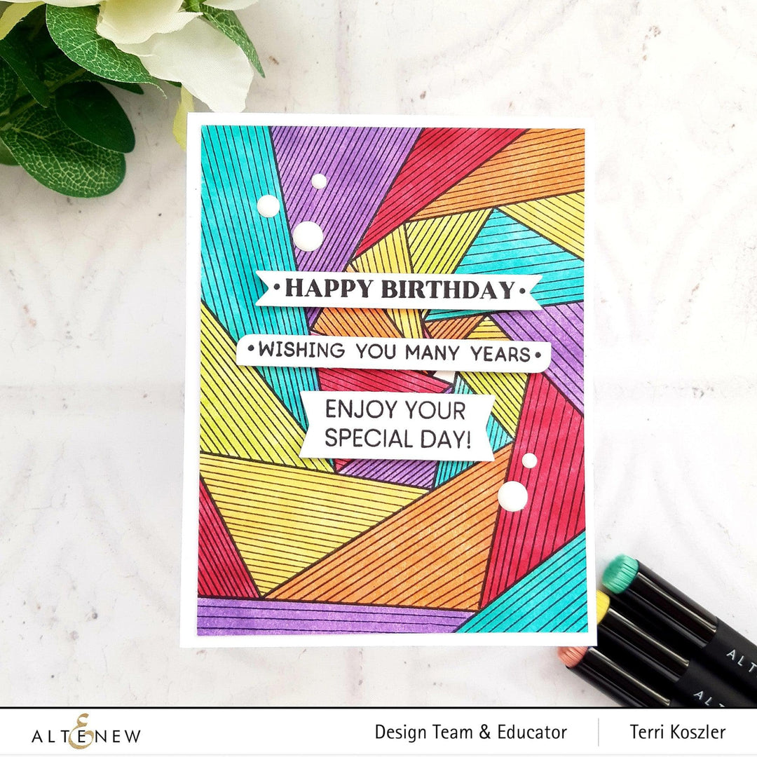 Altenew Stamp & Die Bundle One-Go Birthday Stamp & Die Bundle