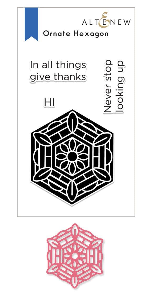 Altenew Stamp & Die Bundle Ornate Hexagon Stamp & Die Bundle