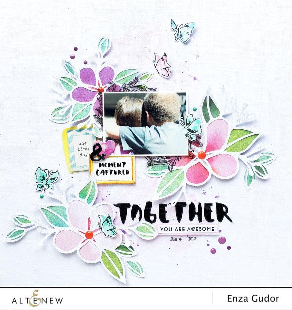 Altenew Stamp & Die Bundle Painted Butterflies Stamp & Die Bundle